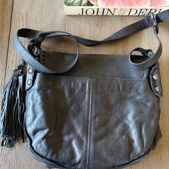 Patricia Nash Black Leather Crossbody Bag - Picture 2 of 4